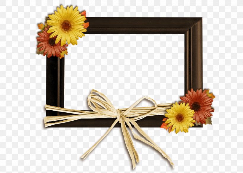 Picture Frames Yellow Cut Flowers Floral Design, PNG, 1425x1018px, Picture Frames, Common Sunflower, Cut Flowers, Daisy Family, Ecard Download Free