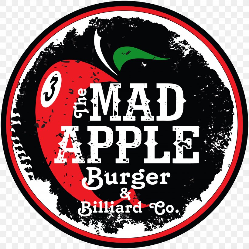 The Mad Apple Burger & Billiard Co. Appleton Billiard Hall Restaurant Billiards, PNG, 3151x3151px, Mad Apple Burger Billiard Co, Appleton, Bar, Billiard Hall, Billiards Download Free