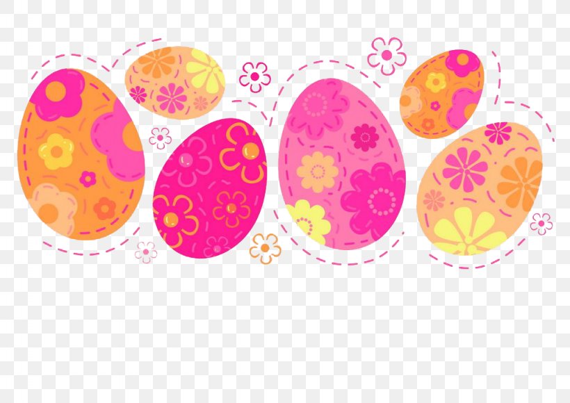 Easter Bunny Easter Egg Pattern, PNG, 1024x725px, Easter Bunny, Easter, Easter Egg, Magenta, Ornament Download Free