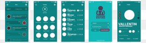 Green UI Prototype Interface Map - Graphical User Interface Graphic Design Prototype PNG