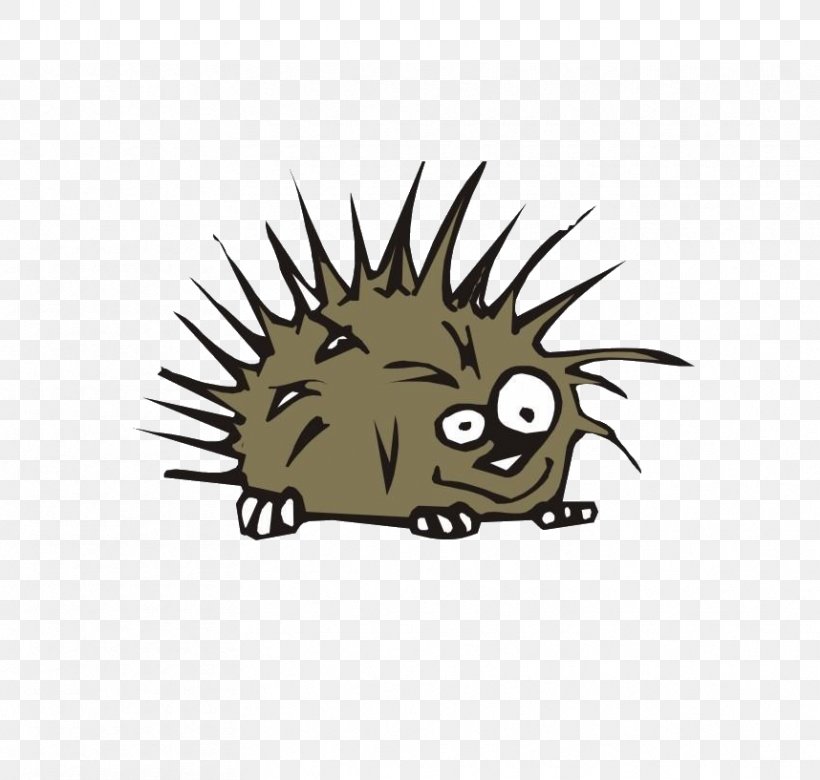 Hedgehog Porcupine Cartoon Clip Art, PNG, 858x817px, Hedgehog, Brand, Carnivoran, Cartoon, Drawing Download Free