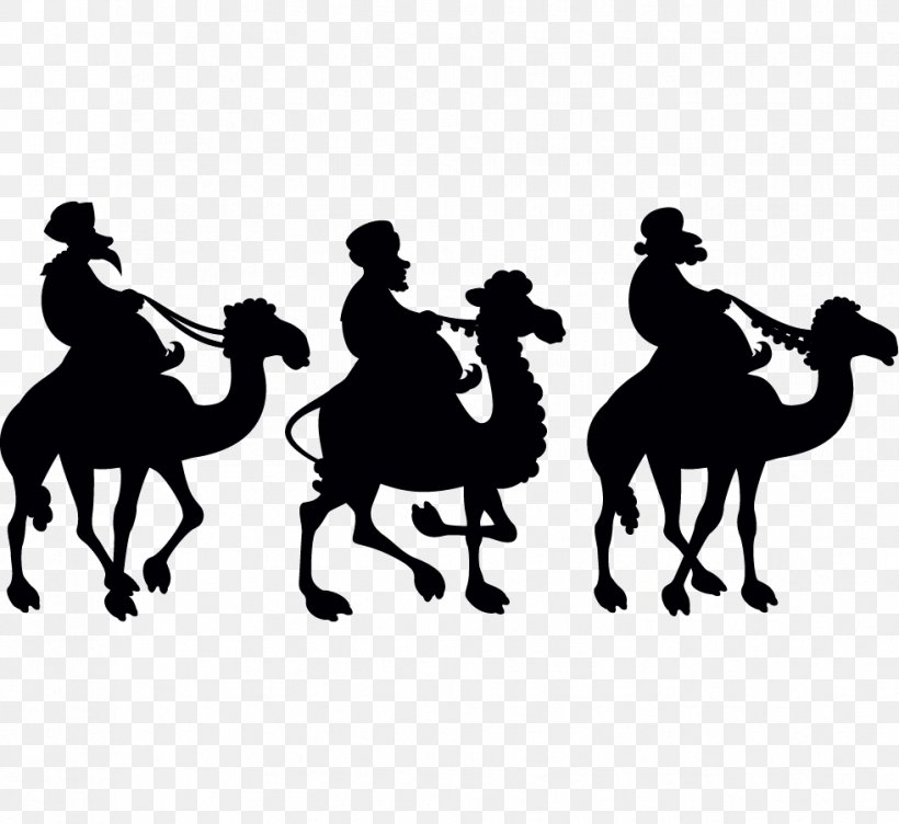 Biblical Magi Royalty-free, PNG, 981x900px, Biblical Magi, Arabian Camel, Black And White, Camel, Camel Like Mammal Download Free