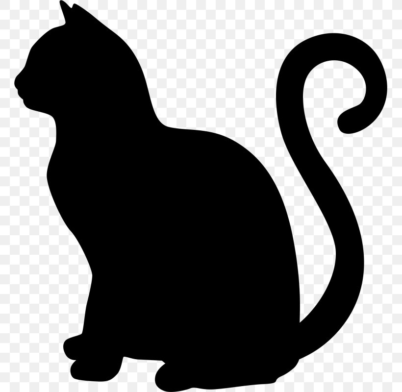 Cat Silhouette Clip Art, PNG, 800x800px, Cat, Artwork, Black, Black And White, Black Cat Download Free