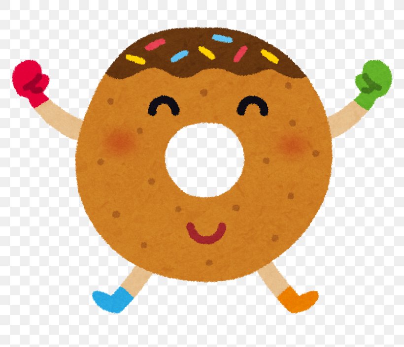 Donuts Food いらすとや Character Person, PNG, 800x705px, Donuts, Animal, Baby Toys, Character, Child Download Free