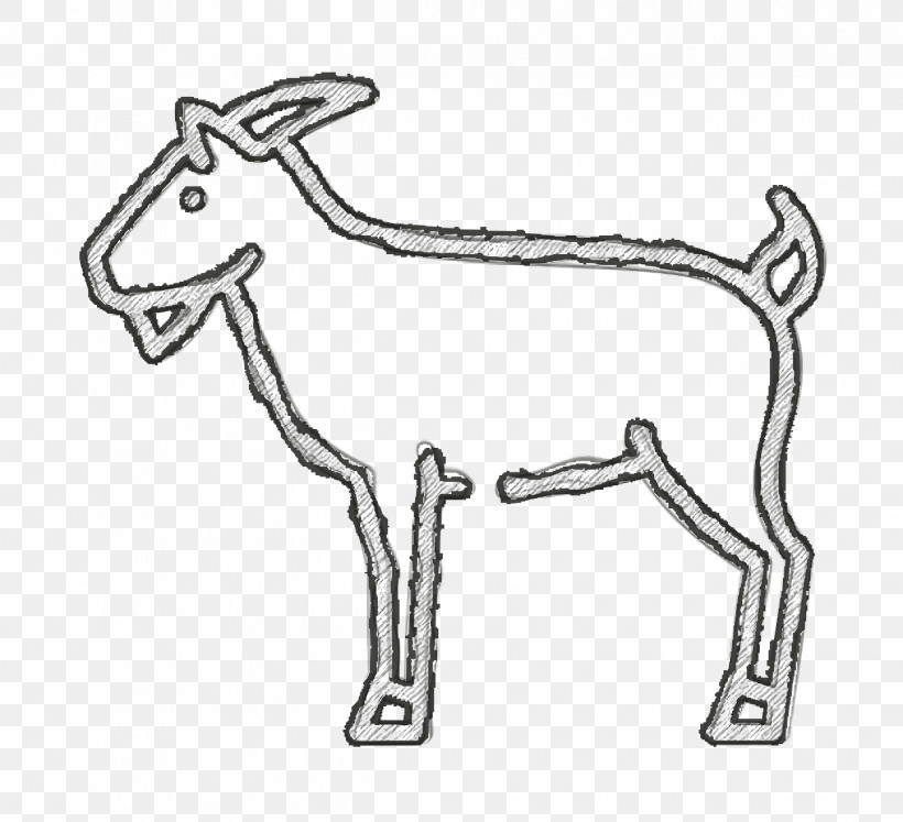 Goat Icon Animals And Nature Icon, PNG, 1248x1138px, Animals And Nature Icon, Animal Figurine, Bridle, Dog, Halter Download Free