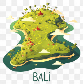 Bali Island - Bali Island Map Illustration PNG