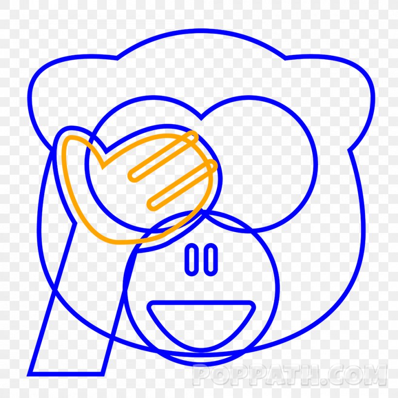 The Evil Monkey Prince Mohammad Bin Abdulaziz Airport Emoticon Three Wise Monkeys Clip Art, PNG, 1000x1000px, Watercolor, Cartoon, Flower, Frame, Heart Download Free
