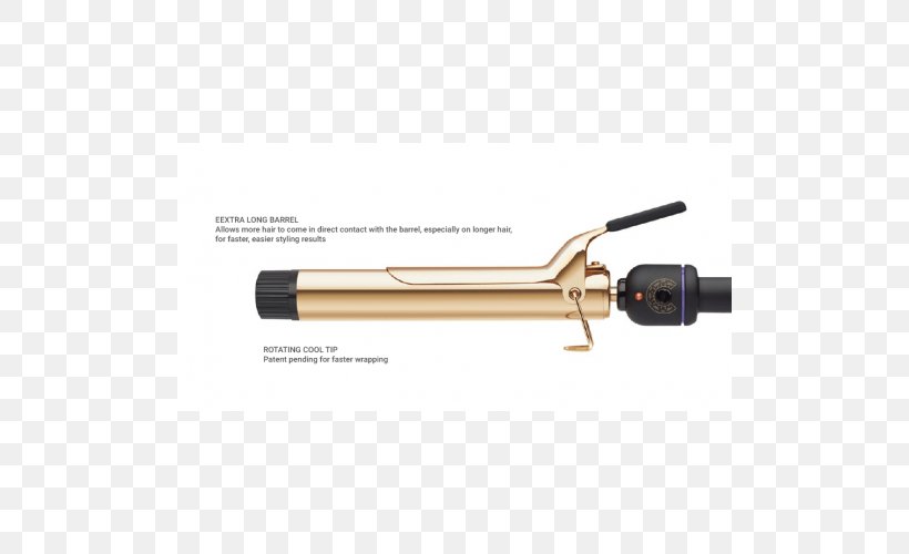 Hair Iron Hot Tools 24K Gold Spring Curling Iron Hot Tools Professional CurlBar, PNG, 500x500px, Hair Iron, Ceramic, Gold, Hair, Hair Care Download Free
