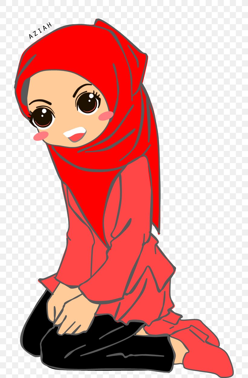 Quran Muslim Islam Illustration Hijab, PNG, 727x1252px, Watercolor, Cartoon, Flower, Frame, Heart Download Free