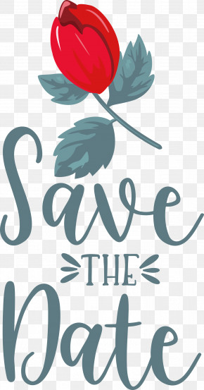 Save The Date Wedding PNG