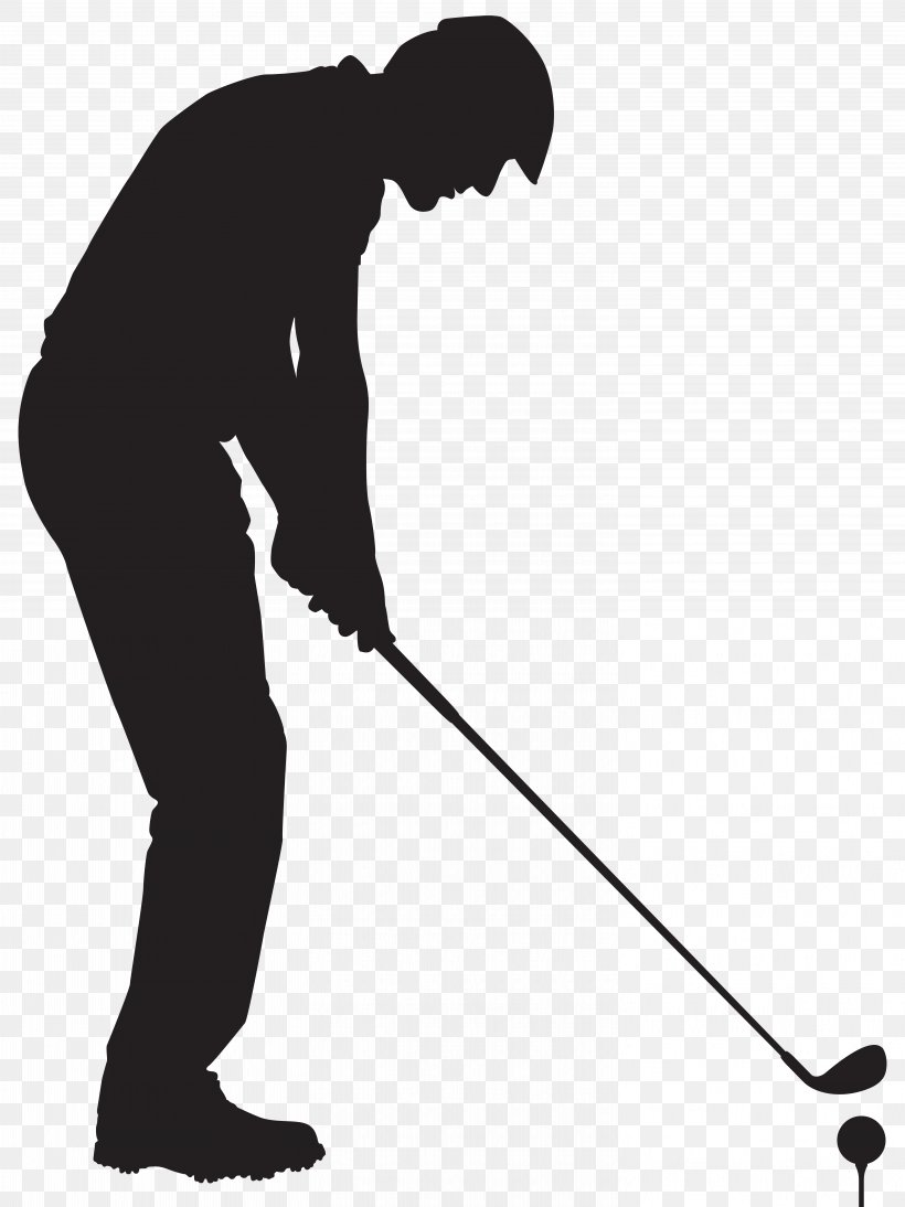 Silhouette Golf Clip Art, PNG, 5996x8000px, Silhouette, Arm, Baseball Equipment, Black, Black And White Download Free