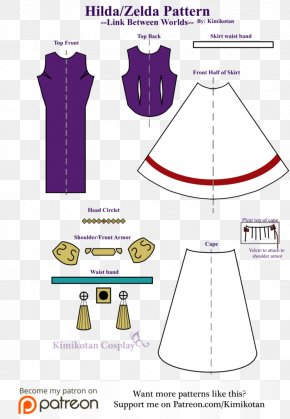 Princess Dress Patterns Simplicity - The Legend Of Zelda: Twilight Princess Princess Zelda The Legend Of Zelda: A Link Between Worlds Cosplay PNG