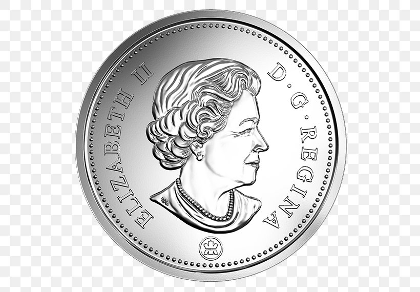 150th Anniversary Of Canada 50-cent Piece Half Dollar Coin, PNG, 570x570px, 50cent Piece, 150th Anniversary Of Canada, Canada, Black And White, Canadian Dollar Download Free