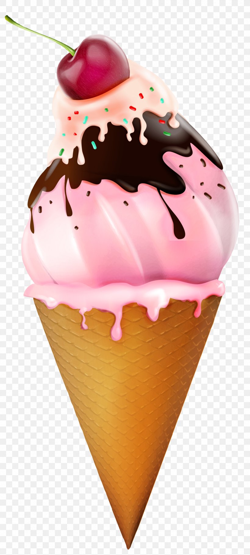 Ice Cream Cone Sundae Clip Art, PNG, 1724x3831px, Ice Cream, Chocolate, Chocolate Cake, Chocolate Ice Cream, Cream Download Free