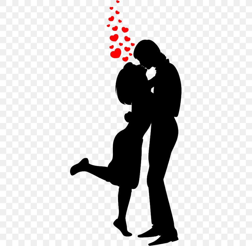 Silhouette Love Clip Art, PNG, 363x800px, Silhouette, Art, Artwork, Black And White, Feeling Download Free