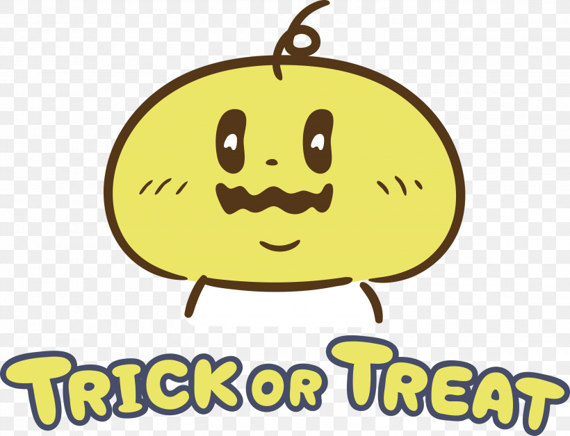TRICK OR TREAT Happy Halloween, PNG, 3000x2300px, Trick Or Treat, Cartoon, Emoticon, Geometry, Happiness Download Free