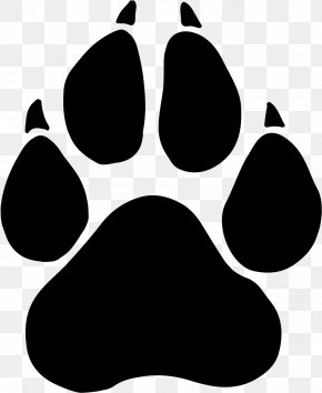 Dog Summer Frame Paws Chevron - Black Panther Paw Cougar Dog PNG