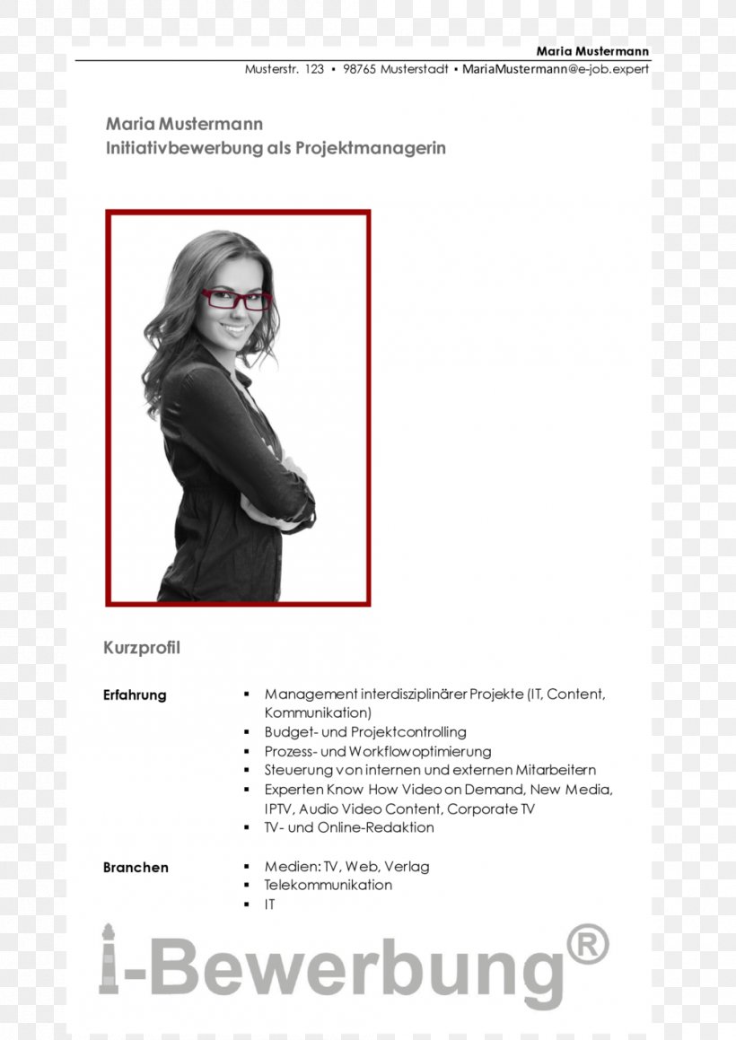 Application For Employment Initiativbewerbung Curriculum Vitae Muster Template, PNG, 1000x1414px, Application For Employment, Adibide, Black And White, Brand, Curriculum Vitae Download Free