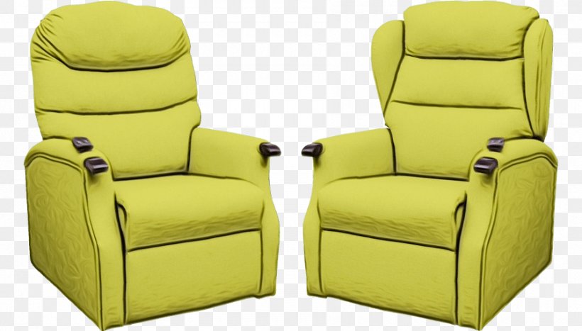 Chair Furniture Recliner Yellow Club Chair, PNG, 900x513px, Watercolor, Armrest, Chair, Club Chair, Comfort Download Free