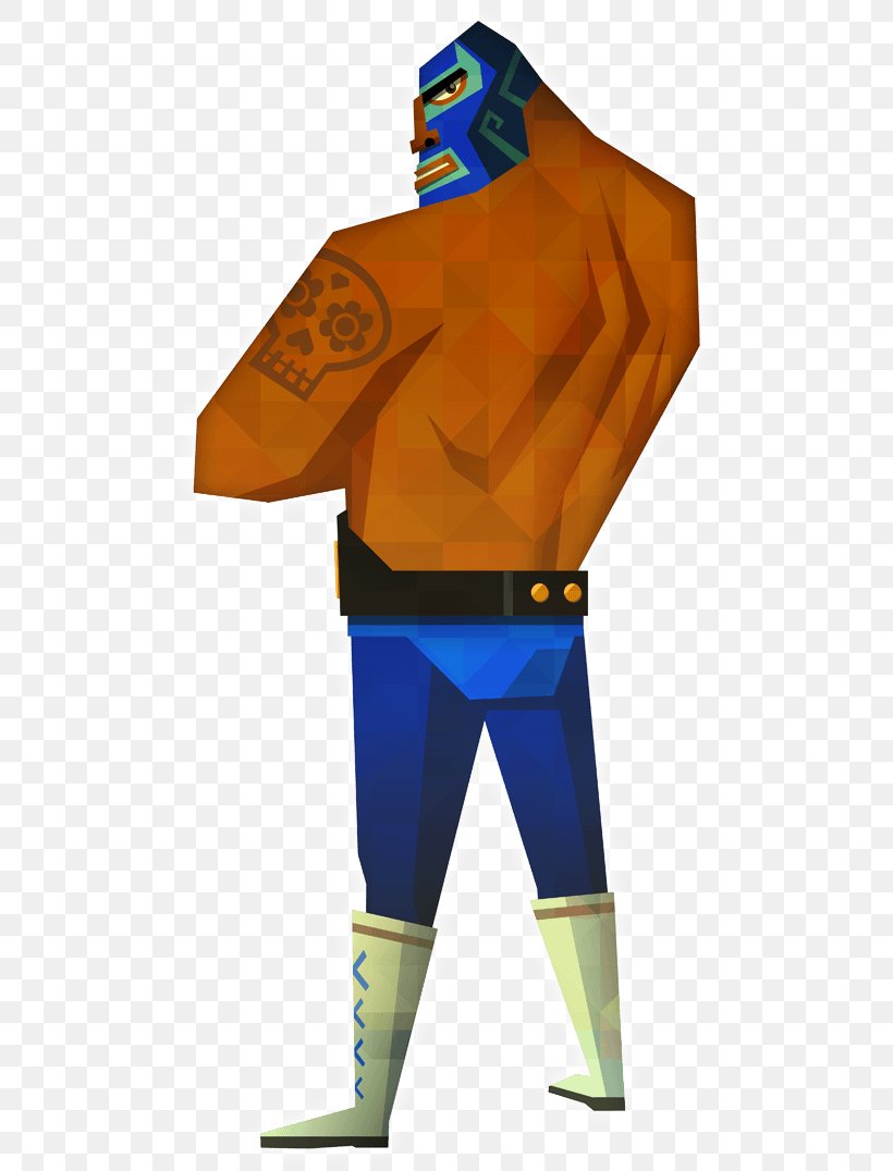 Guacamelee! Video Game Middle-earth: Shadow Of Mordor DrinkBox Studios Brawlout, PNG, 506x1076px, Guacamelee, Brawlout, Drinkbox Studios, Electric Blue, Fictional Character Download Free