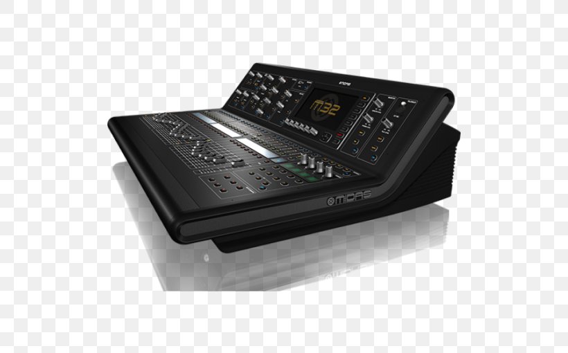 Midas Consoles Digital Mixing Console Audio Mixers Microphone Midas M32, PNG, 510x510px, Midas Consoles, Audio Mixers, Behringer, Behringer X32, Digital Mixing Console Download Free