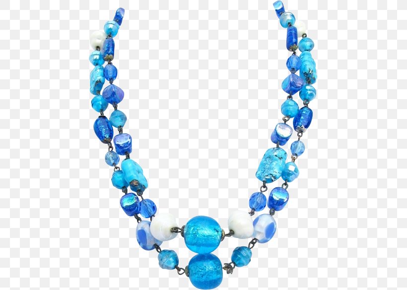 Necklace Jewellery Blue Bead Clothing Accessories, PNG, 585x585px, Necklace, Aqua, Bead, Blue, Body Jewelry Download Free