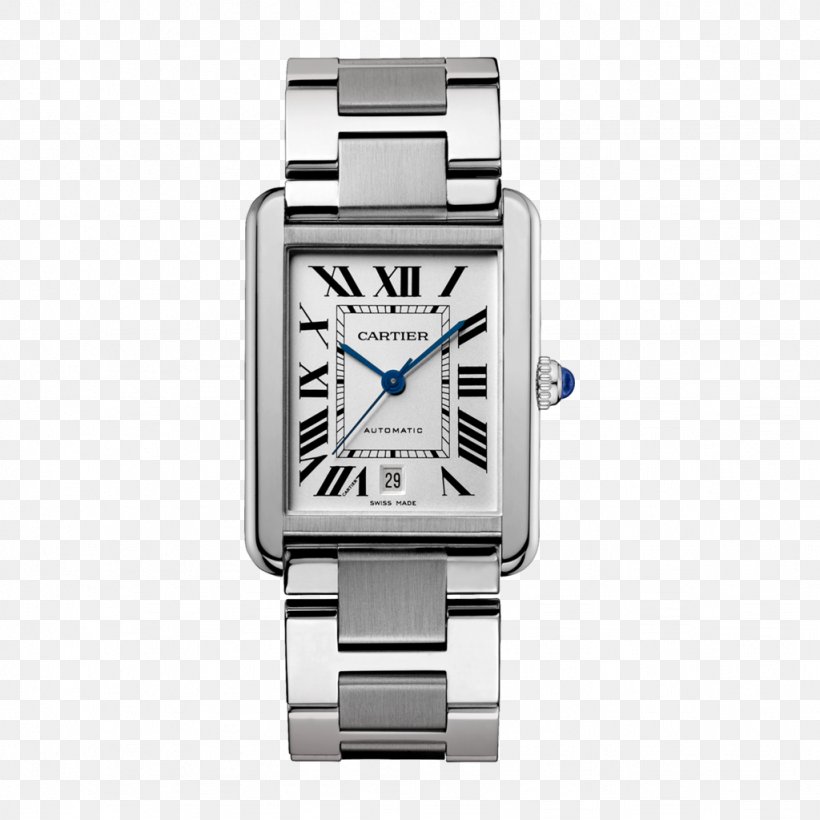 Cartier Tank Solo Automatic Watch, PNG, 1024x1024px, Cartier Tank, Automatic Watch, Brand, Cartier, Cartier Tank Anglaise Download Free