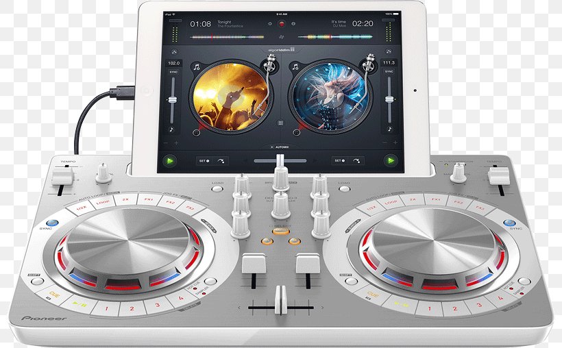 DJ Controller Pioneer DJ Pioneer DDJ-WeGO3 Disc Jockey Virtual DJ, PNG, 800x508px, Watercolor, Cartoon, Flower, Frame, Heart Download Free