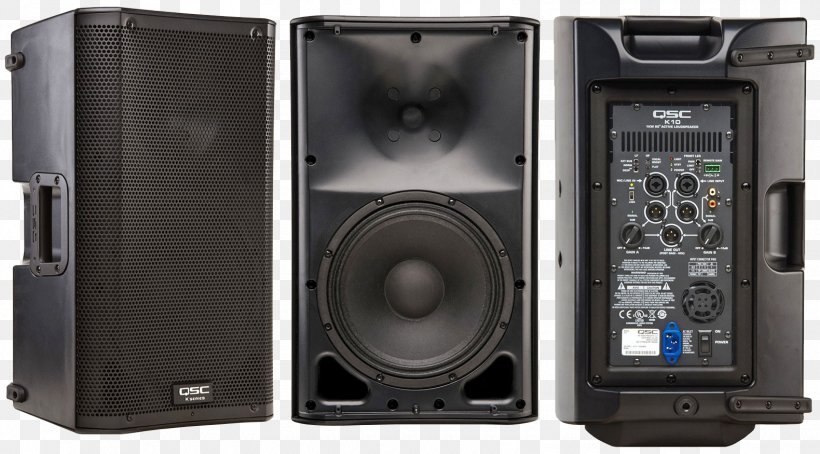 Powered Speakers QSC Audio Products Loudspeaker Compression Driver, PNG, 1580x875px, Powered Speakers, Amplifier, Audio, Audio Equipment, Car Subwoofer Download Free
