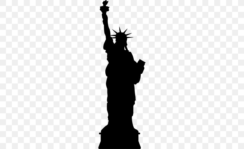 Statue Of Liberty Statue Of Freedom Royalty-free, PNG, 500x500px, Statue Of Liberty, Art, Artwork, Black And White, Monochrome Download Free