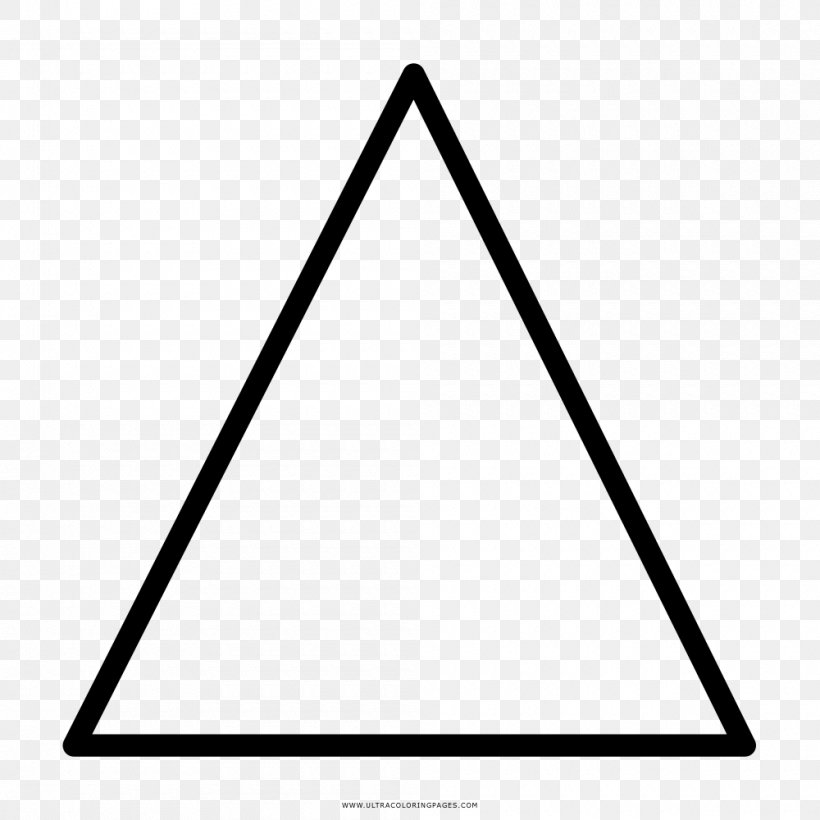Triangle Drawing Coloring Book Area Ausmalbild, PNG, 1000x1000px, Triangle, Arcano, Area, Ausmalbild, Black And White Download Free