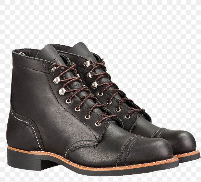 Boot Red Wing Shoes Leather 3366 Iron Ranger Black Boundary, PNG, 1000x906px, Boot, Black, Brown, Footwear, Hiking Shoe Download Free