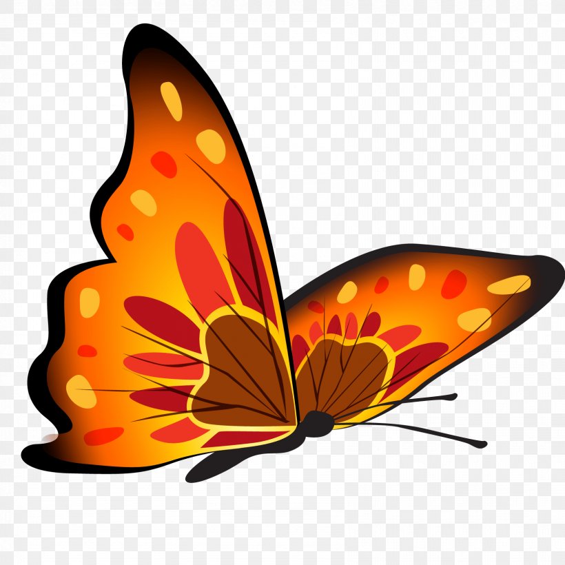 Butterfly Drawing Clip Art, PNG, 1667x1667px, Butterfly, Art, Arthropod ...