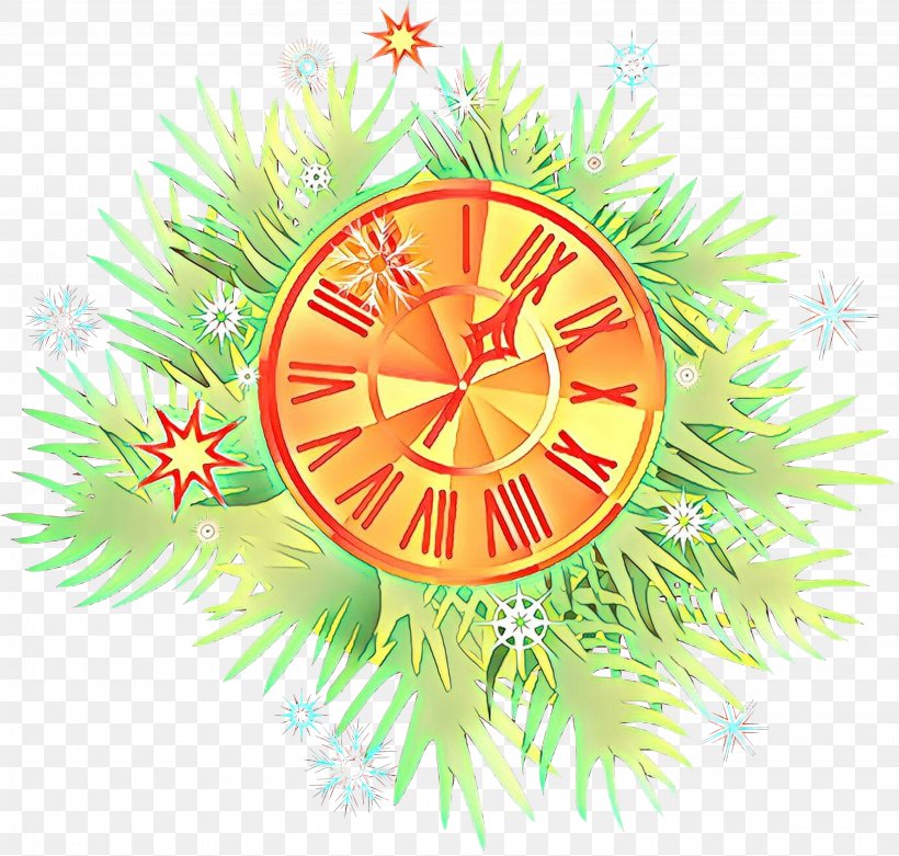 Christmas Decoration, PNG, 3000x2858px, Wall Clock, Christmas Decoration, Clock, Interior Design, Plant Download Free