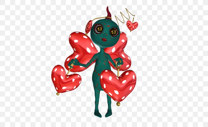 Christmas Ornament Figurine Plant Legendary Creature, PNG, 500x500px, Watercolor, Cartoon, Flower, Frame, Heart Download Free