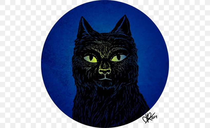 Cat Whiskers Snout Character, PNG, 500x500px, Cat, Black Cat, Cat Like Mammal, Character, Fiction Download Free