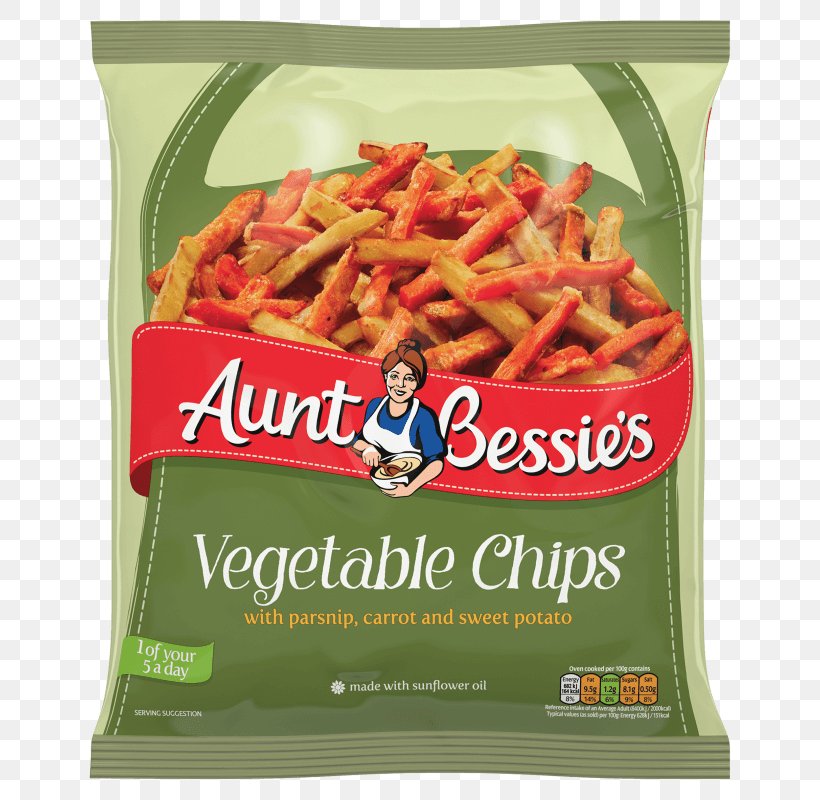 French Fries Vegetarian Cuisine Aunt Bessie's Potato Chip Vegetable Chip, PNG, 800x800px, French Fries, Flavor, Food, Ingredient, Morrisons Download Free