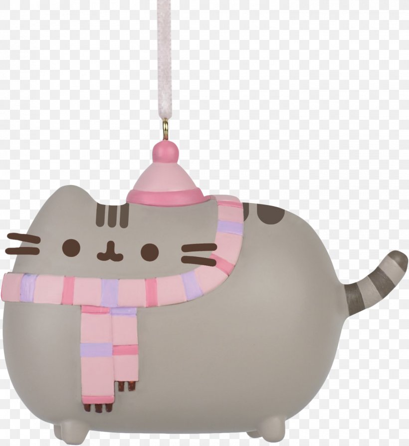 Pusheen Christmas Ornament Cat Holiday, PNG, 1455x1588px, Pusheen, Bombka, Cat, Christmas, Christmas Card Download Free