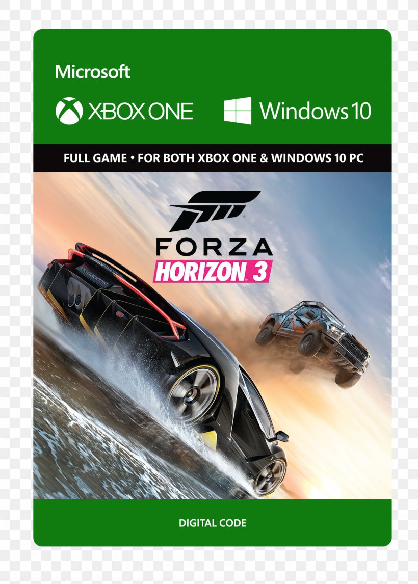 Forza Horizon 3 Xbox 360 Xbox One Video Game, PNG, 1180x1650px, Forza Horizon 3, Automotive Design, Automotive Exterior, Brand, Downloadable Content Download Free