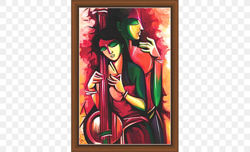 Krishna Vrindavan Modern Art Painting, PNG, 500x500px, Krishna, Acrylic Paint, Art, Artist, Artwork Download Free