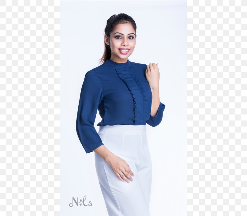 Sleeve Waist Blouse Dress, PNG, 500x717px, Sleeve, Abdomen, Blouse, Blue, Clothing Download Free