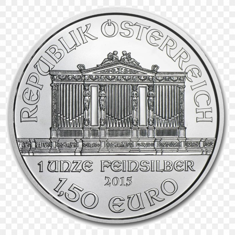 Austrian Silver Vienna Philharmonic Bullion Coin Silver Coin, PNG, 900x900px, Austrian Silver Vienna Philharmonic, Austrian Mint, Brand, Bullion, Bullion Coin Download Free