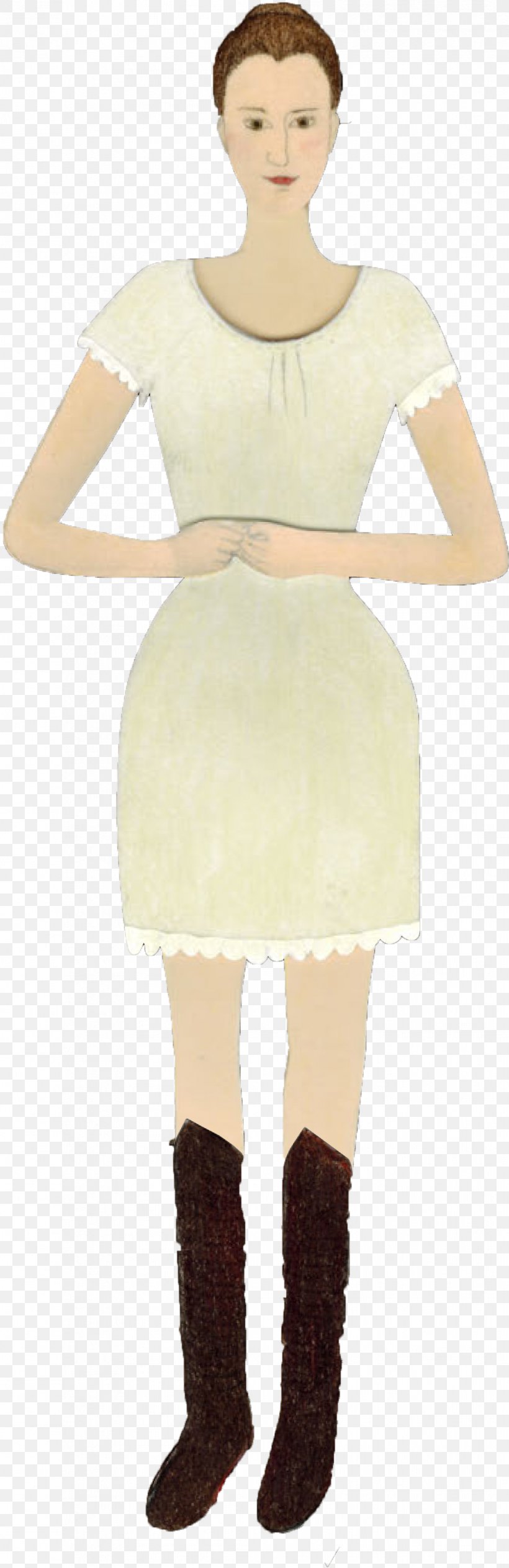 Poštorná Dress Folklore Costume Beige, PNG, 1044x3218px, Watercolor, Cartoon, Flower, Frame, Heart Download Free