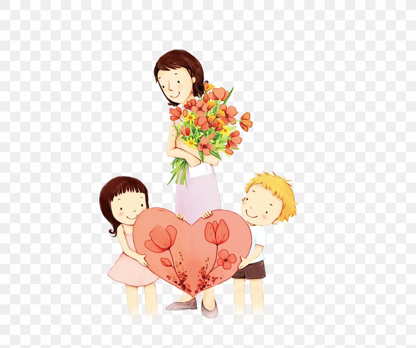 Valentines Day Cartoon, PNG, 2507x2100px, Watercolor, Cartoon, Food, Heart, Love Download Free