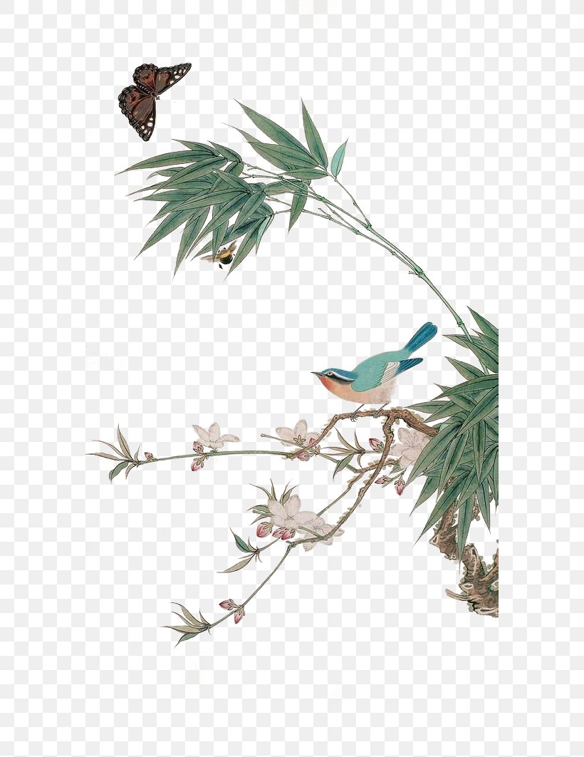 China Gongbi Chinese Painting Bird-and-flower Painting, PNG, 580x1062px, Ink Wash Painting, Art, Bird And Flower Painting, Branch, Chinese Art Download Free