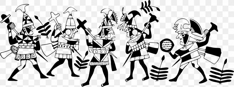Inca Empire Clip Art, PNG, 2400x897px, Inca Empire, Art, Art Inca, Black, Black And White Download Free