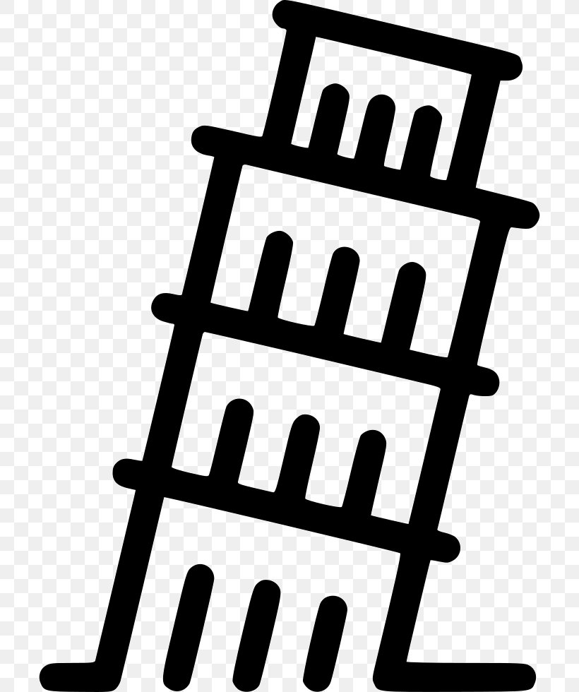 Leaning Tower Of Pisa Clip Art, PNG, 710x980px, Leaning Tower Of Pisa, Artwork, Black And White, Drawing, Flag Of Italy Download Free