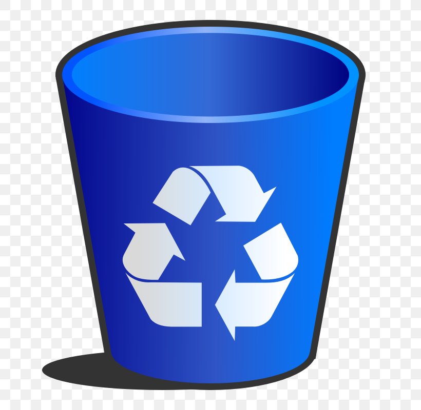 Rubbish Bins & Waste Paper Baskets Recycling Bin, PNG, 800x800px, Paper, Cobalt Blue, Decal, Drinkware, Electric Blue Download Free