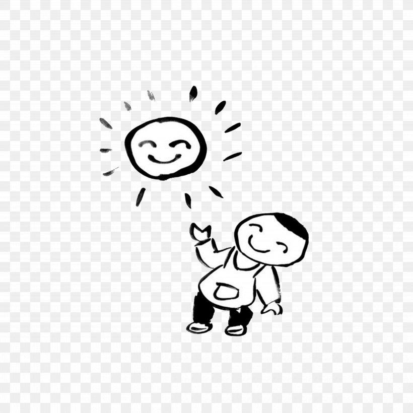 Smile Laughter Clip Art, PNG, 5000x5000px, Smile, Area, Black, Black And White, Cartoon Download Free