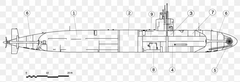 Los Angeles-class Submarine Ship Ballast Tank Compartment, PNG, 1598x552px, Los Angelesclass Submarine, Artwork, Ballast Tank, Black And White, Compartment Download Free